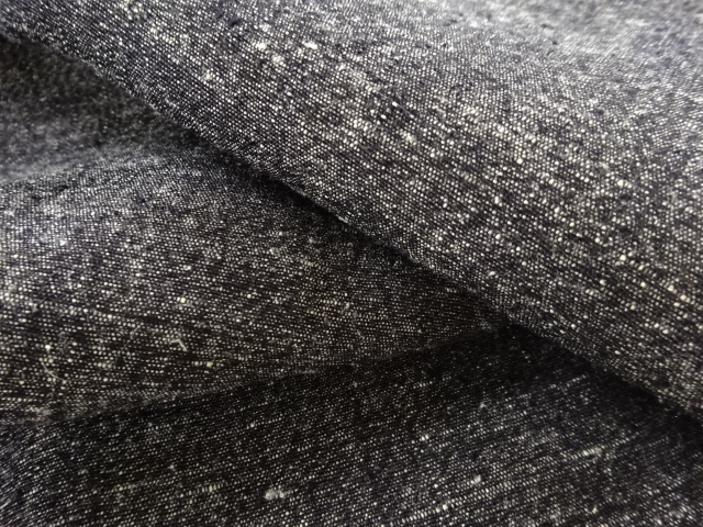  本場結城紬男物着物アンサンブル（杢）（キングサイズ）